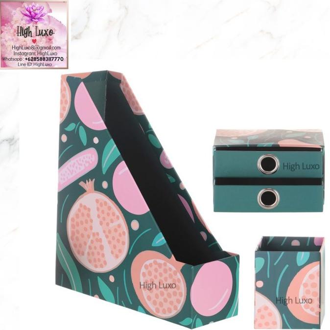 

Office & Stationery | Document Organizer | Miniso Fruit Series Organizer Set (3 In 1) Isi 3Pcs Box File Drawer | Best Seller