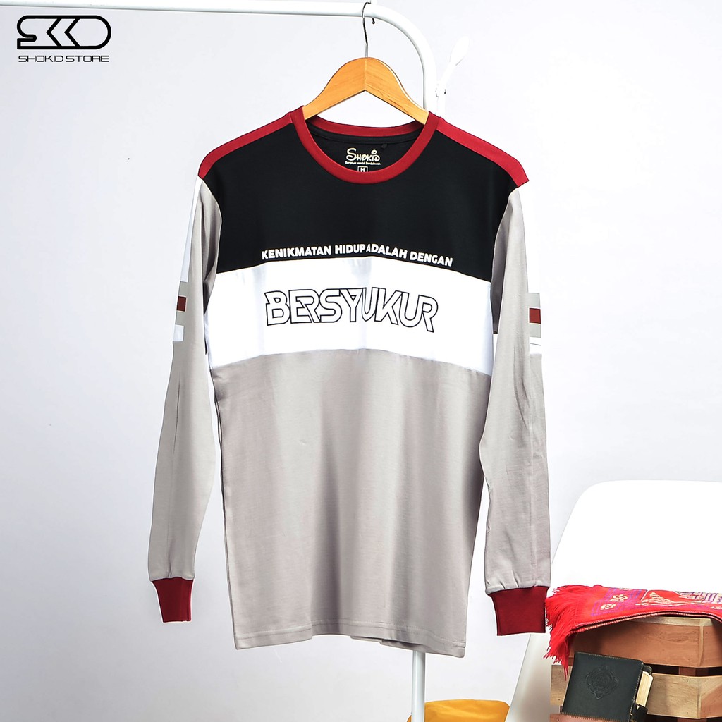Kaos Dakwah Pria Shokid // Baju Kaos Muslim Pria // Kaos Santri Islami // Fastabiqul Khoirot 01-6