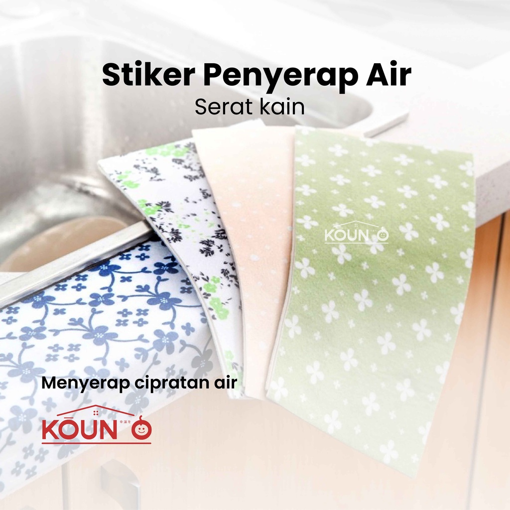 Stiker Anti Air Stiker Kain Penyerap Air Tempelan Dapur Wastafel Kloset Closet Basin Kitchen Sink