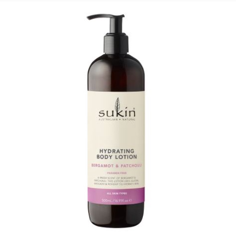 Sukin Hydrating Body Lotion Bergamot &amp; Patchouli 500ml