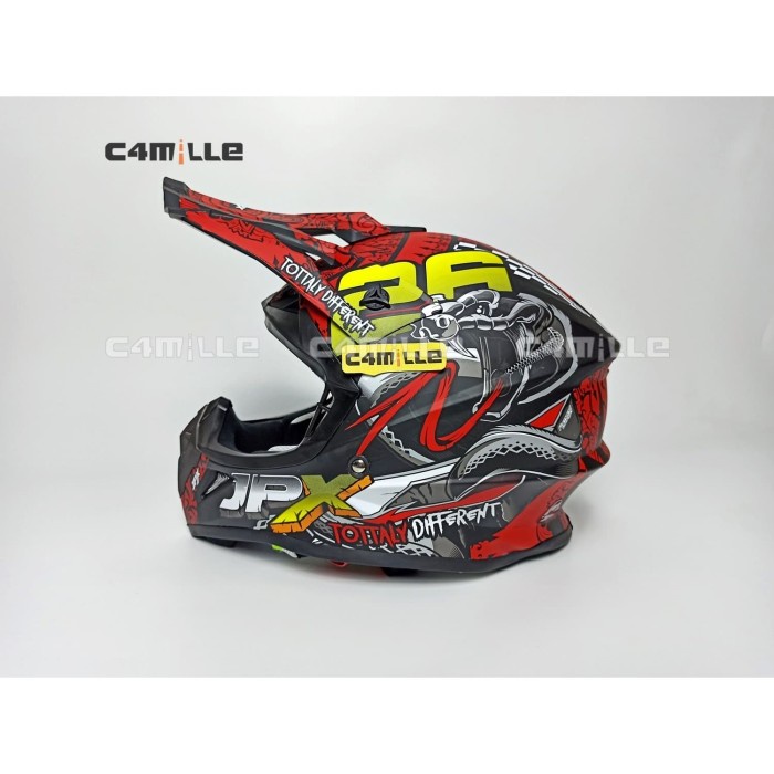 HELM JPX CROSS X16 BLACK DOFF TRAIL SUPER CROSS