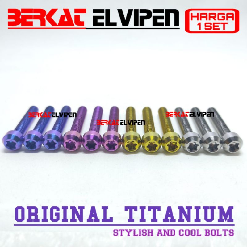 Baut Titanium Cover Radiator Variasi TZM Vario 125/150 Old New 2018 Pcx Lokal Adv 150