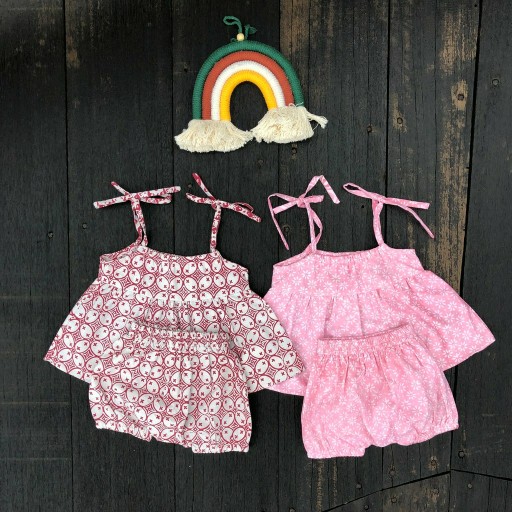 Poppin Babies - Emma Set Dress + Bloomer Bayi Batik