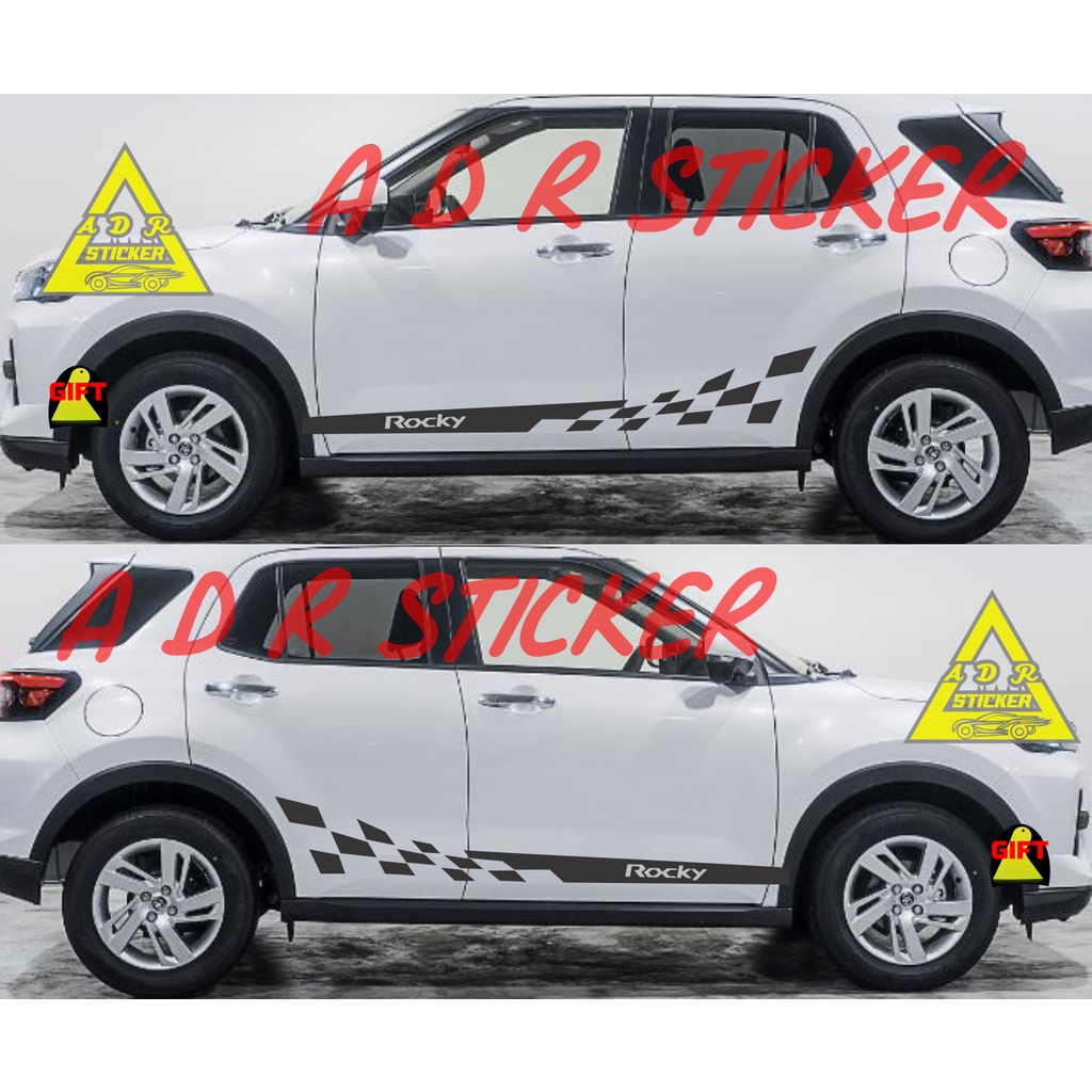 STICKER STIKER LIST MOBIL ROCKY STRIPING STICKER STIKER MOBIL DAIHATSU ROCKY TERBARU