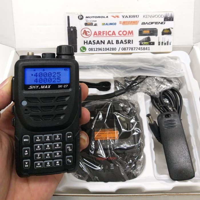 HT SKY MAX SK-27 DUALBAND - HT DUALBAND WATERPROOF SKY MAX SK-27 MURAH