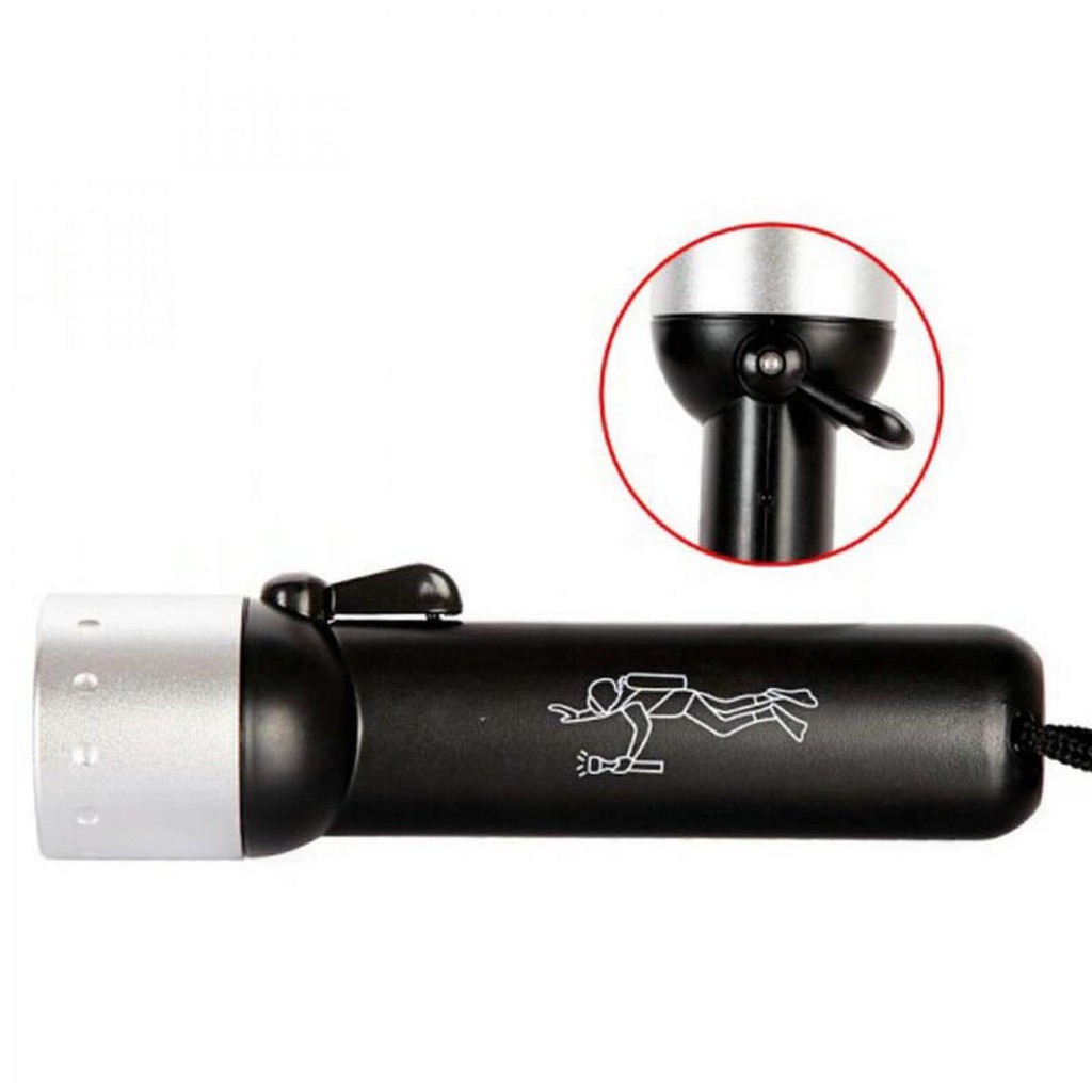 Senter Selam Anti Air / Scuba Diving Flashlight Waterproof 180 Lumens