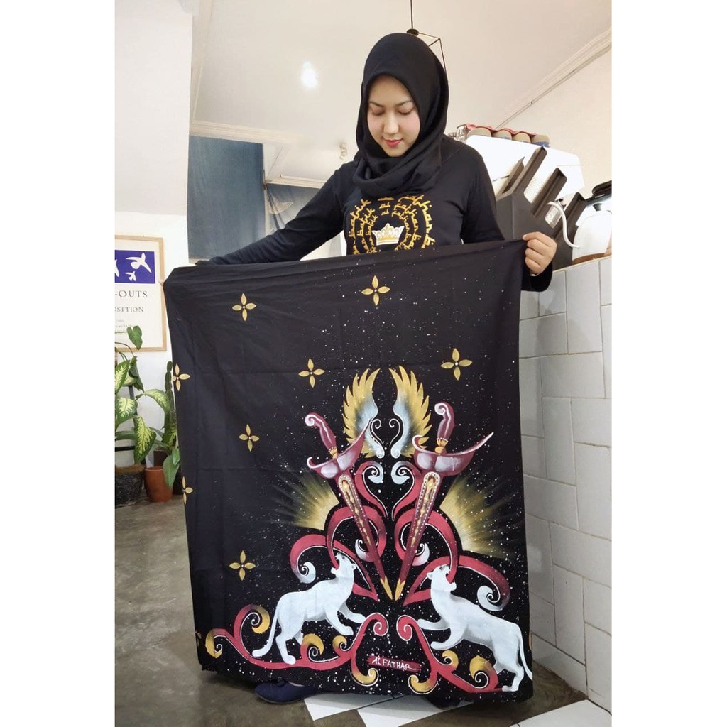 sarung sarung lukis bawahan batik fashion muslim pria sarung batik nu sarung batik nusantara Keris