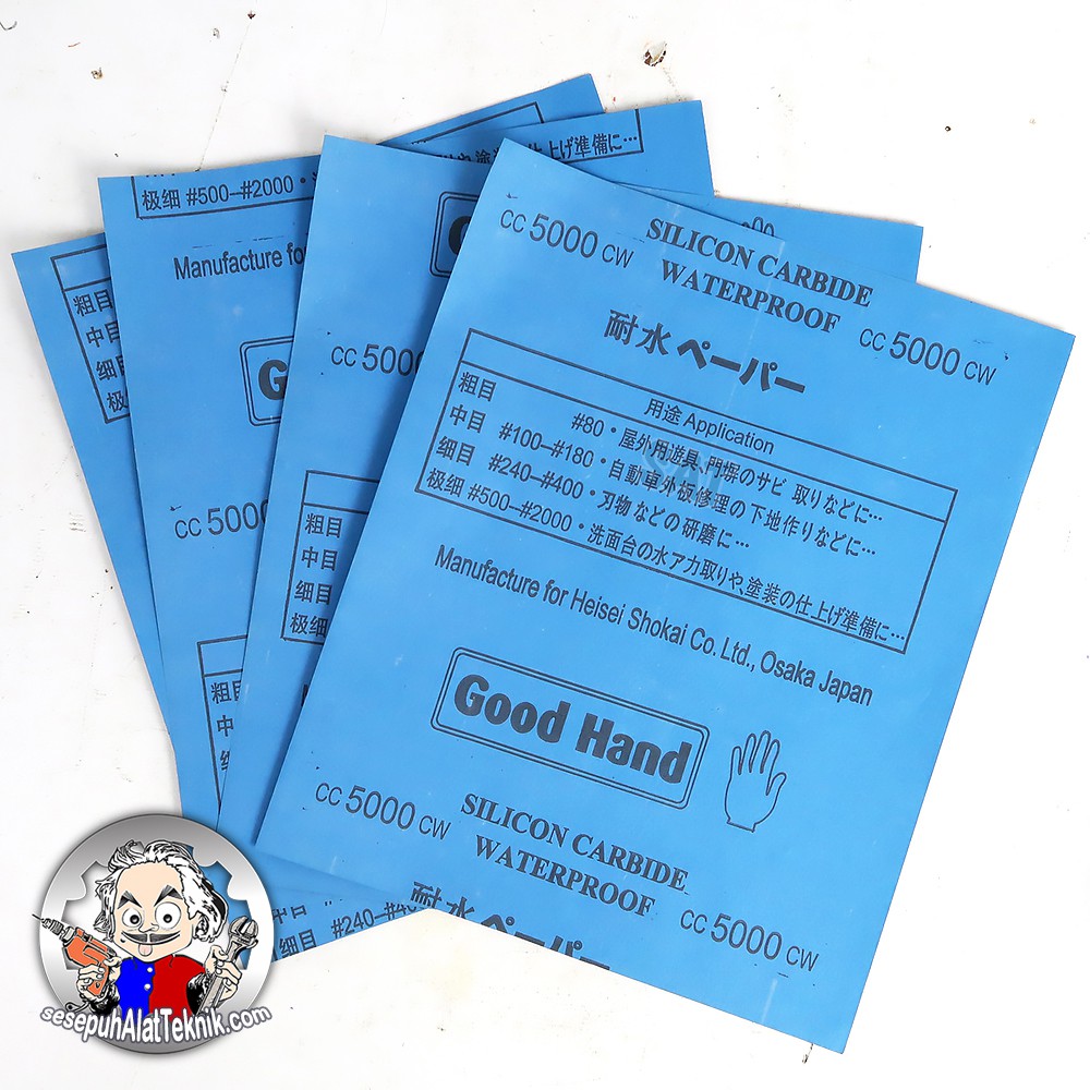Amplas Silicone Waterproof #5000 GOOD HAND / Amplas Kertas cc 5000 9" x 11"