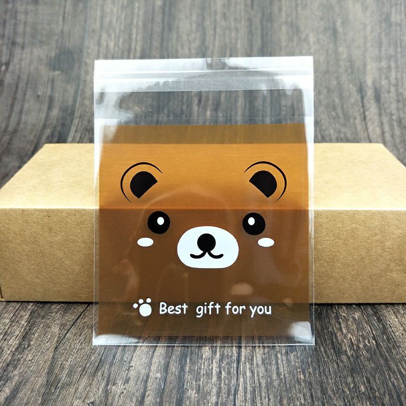

20pcs kantong plastik biskuit cute bear opp/cookies bag candy beruang