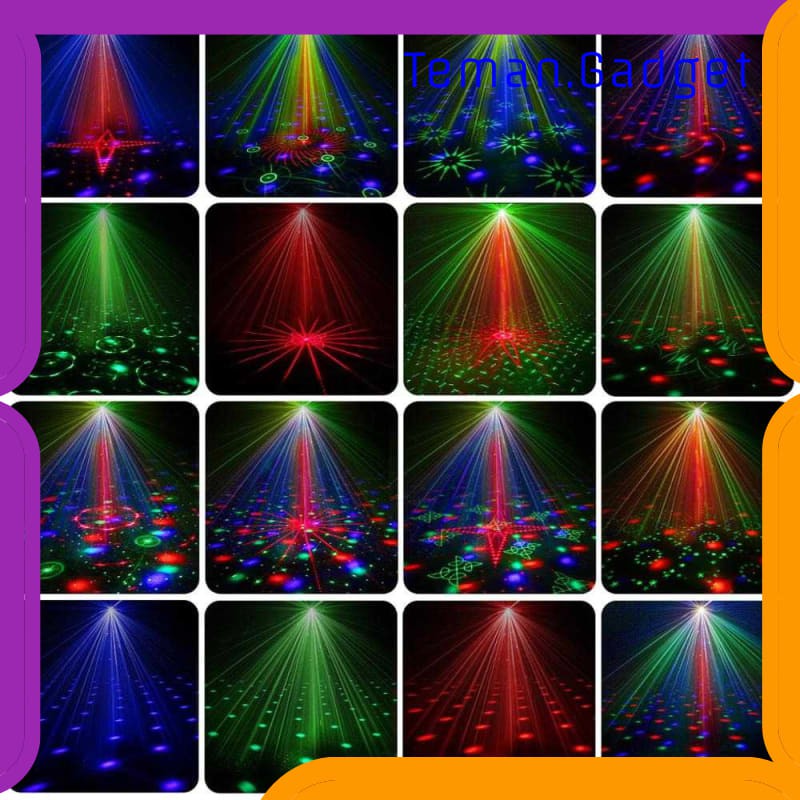 TG-DG173 CAIYUE Proyektor Laser LED Lampu Disco 60 Patterns - M-RGB-60A