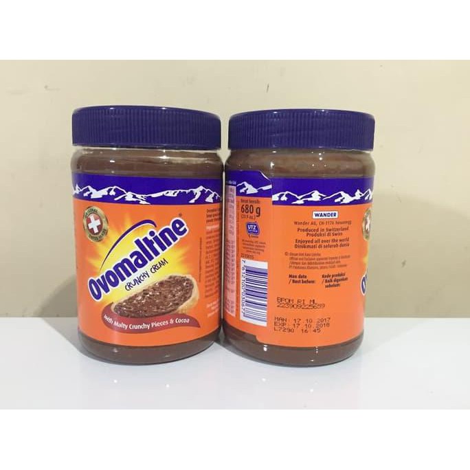 

OVOMALTINE CRUNCHY CREAM 680gr botol plastik