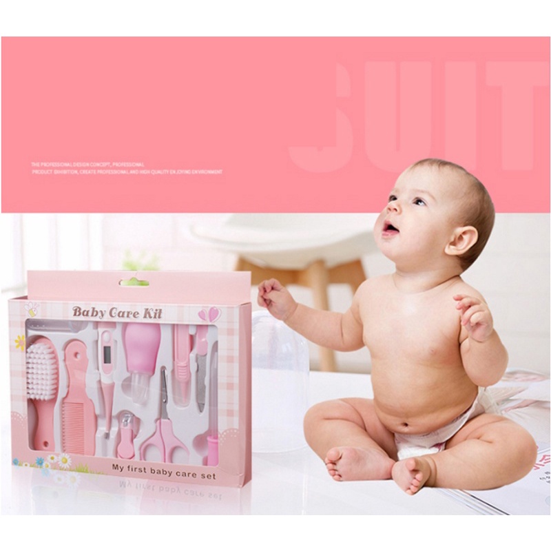 【COD+Pengiriman Cepat】 YUN Mall  Baby Care kit set 10in1 / Baby Gift Set terbaik