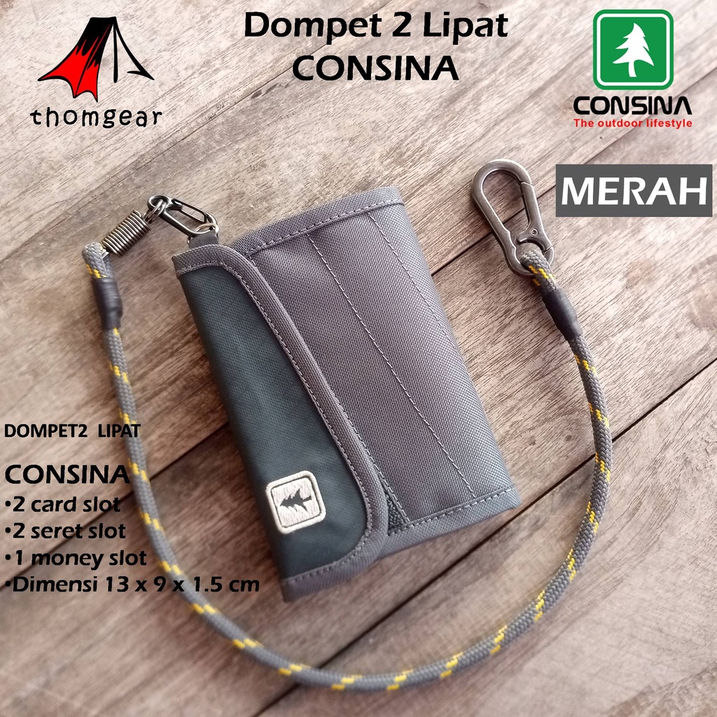 Thomgear Consina Dompet Kanvas Dompet Lipat Consina Original