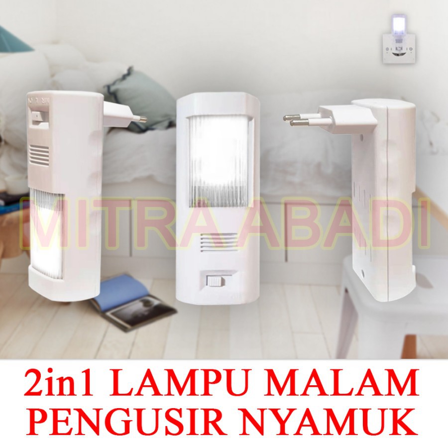 2 IN 1 Lampu Malam Pengusir Nyamuk AC 220V