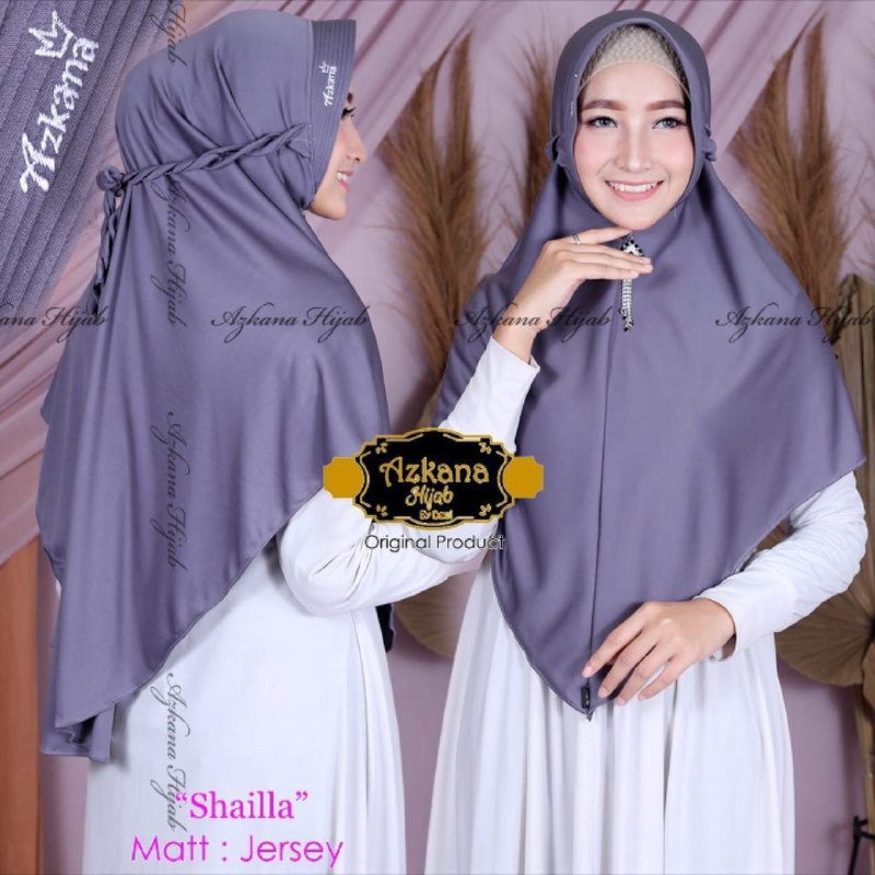 HIJAB INSTAN JILBAB TALI KHIMAR SYARI JUMBO SHAILLA ORI AZKANA