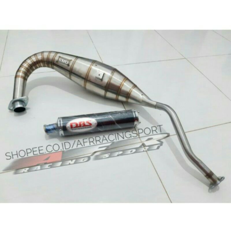 knalpot ninja R RR DBS COBRA stainless blue