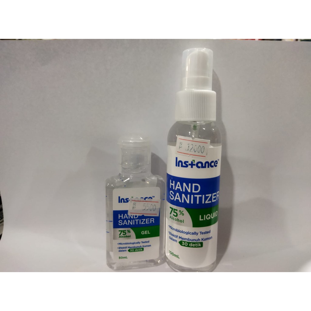 Instance Hand Sanitizer Food Grade Spray Gel Liquid Alkohol 75% Kino