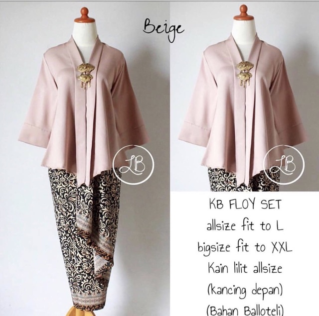 TERLARIS!!! KEBAYA KUTUBARU SET FLOY / KEBAYA MODERN