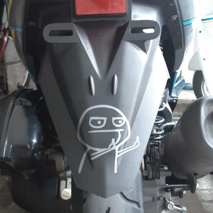 Cutting Stiker Fucek Meme Variasi Motor Mobil Sticker Timbul Keren Nyala Dasbor Spakbor Visor Body Kaca Helm Laptop Hologram Reflective Tahan Air Setiker Veriasi Bodi Samping  Jepang Matic Scoopy Vario Beat NMAX PCX Vespa Pickup Windshield Stickman Viral