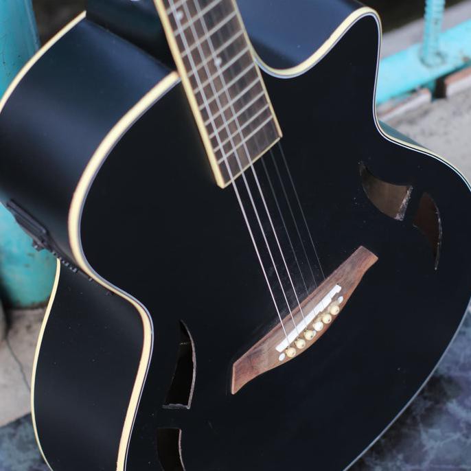 Fullset Gitar Akustik Elektrik Taylor T5 Hitam Equalizer 7545