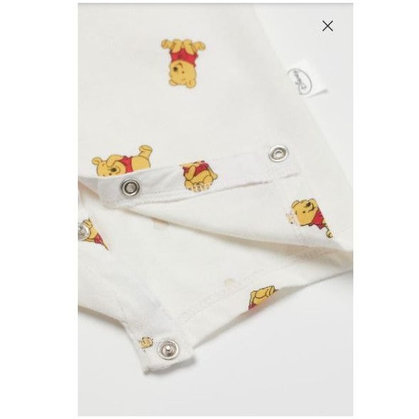 RESTOCK!! H&M 2 pack winnie the pooh jersey rompers baby, jumper pendek anak bayi-2