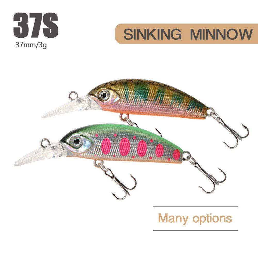 Chookyy Umpan Ikan Kecil Tenggelam Outdoor Crankbaits Micro Minnow Lures