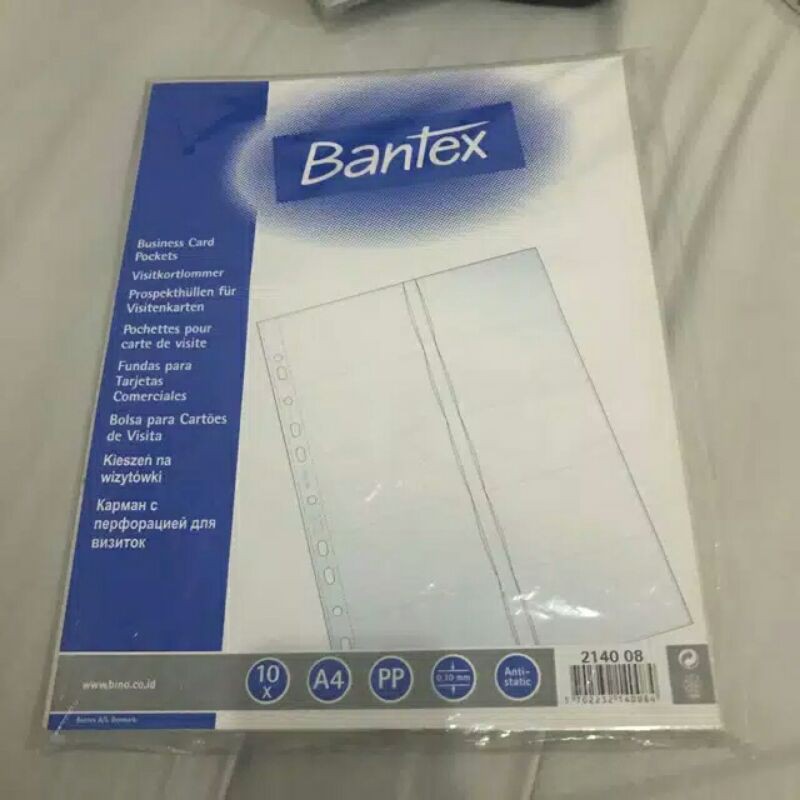 

businees card.bantex.ukuran.A4.isi10lembar