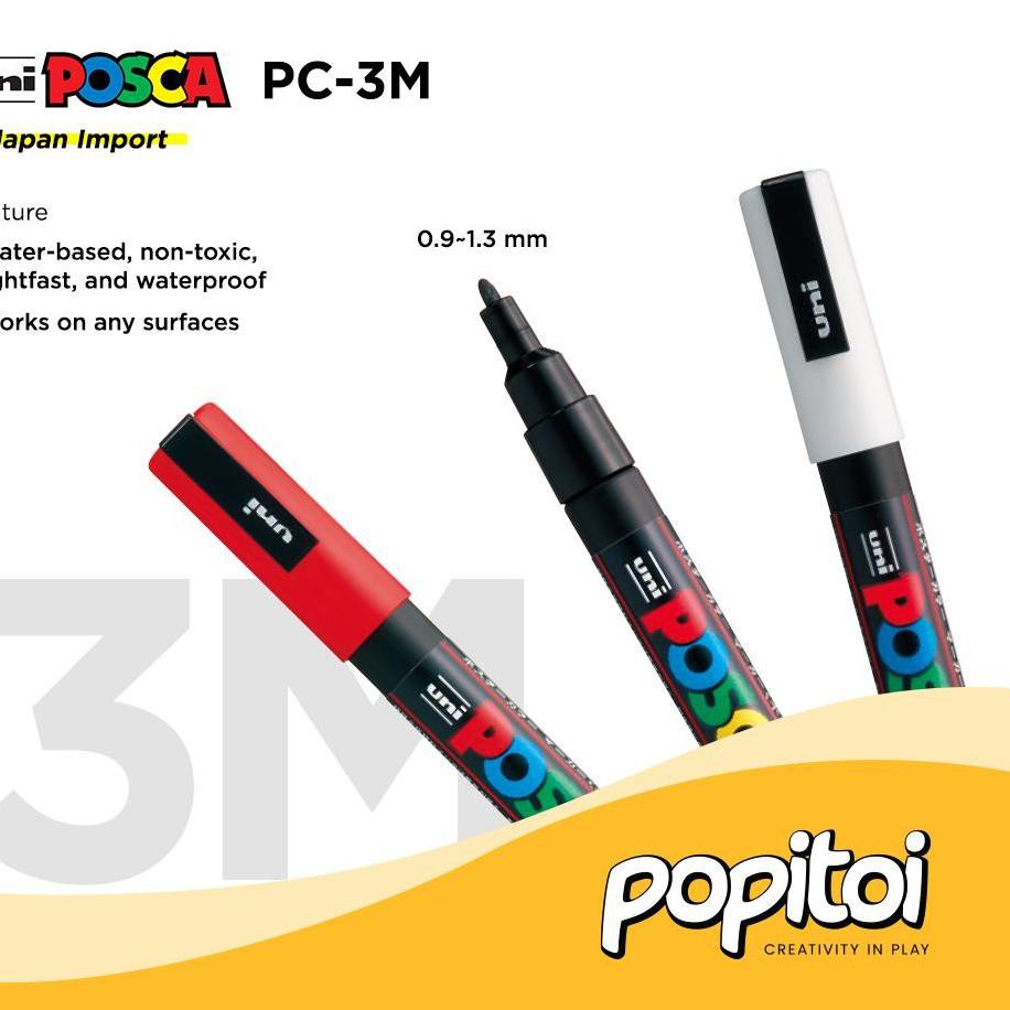 

UNI POSCA PC-3M Paint Marker Fine Point Spidol warna warni PC 3M PC3M ✔