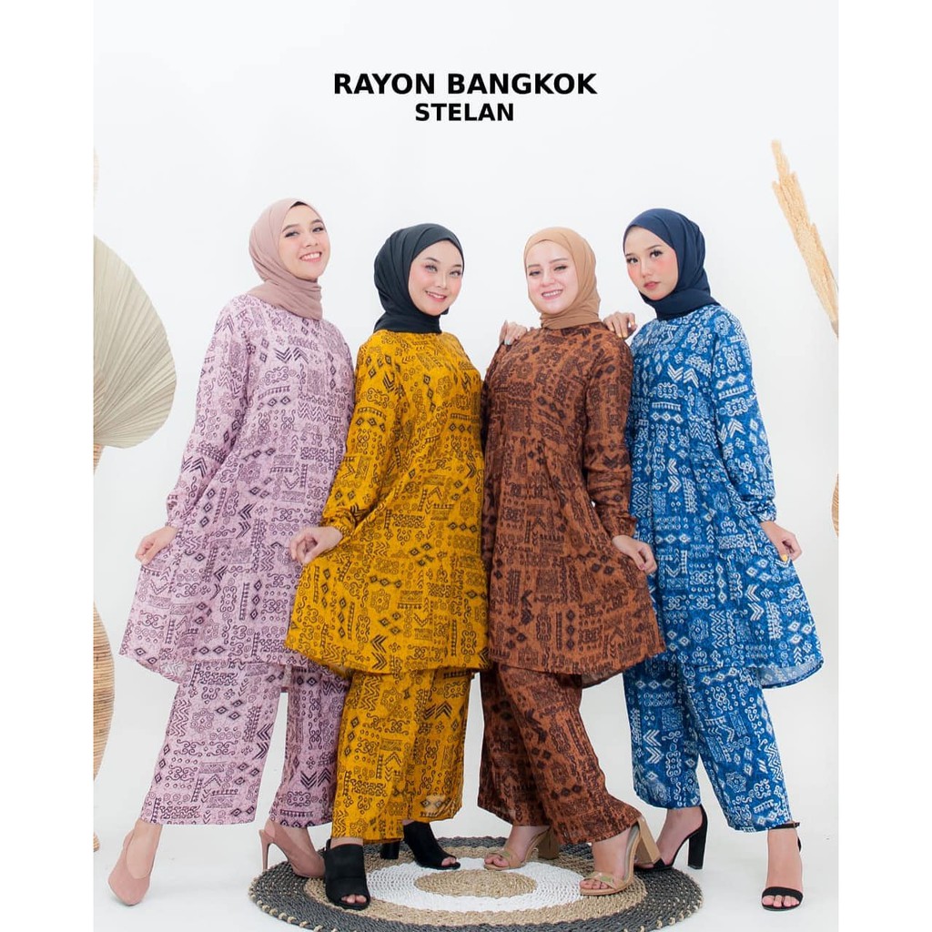 Tunik Set Setelan Baju Tunik Dan Kulot Murah Cantik Dan Elegan