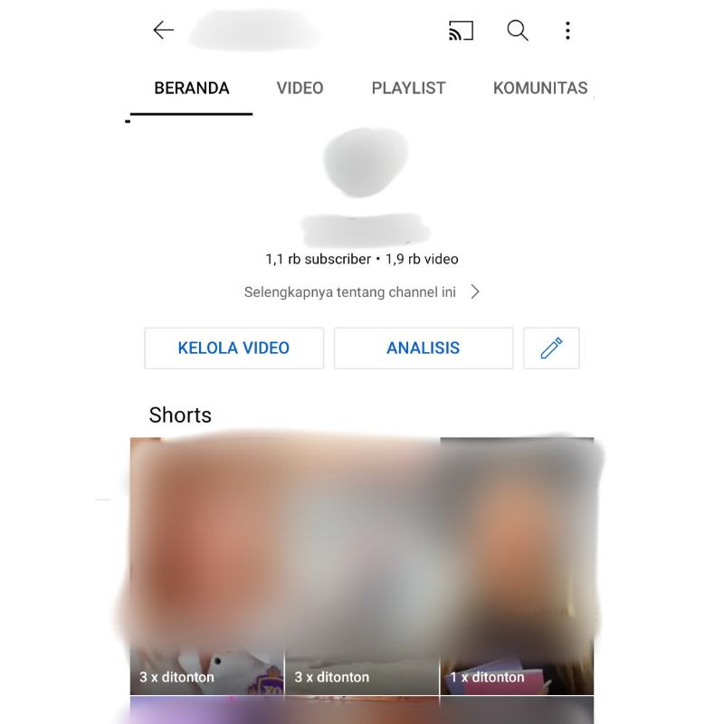 (Terjual) Akun YouTube 1.1k subscribers (Belum Monetisasi)