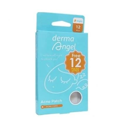 ☘️Yuri Kosmetik☘️ Derma Angel Acne Patch Night 12 PCS