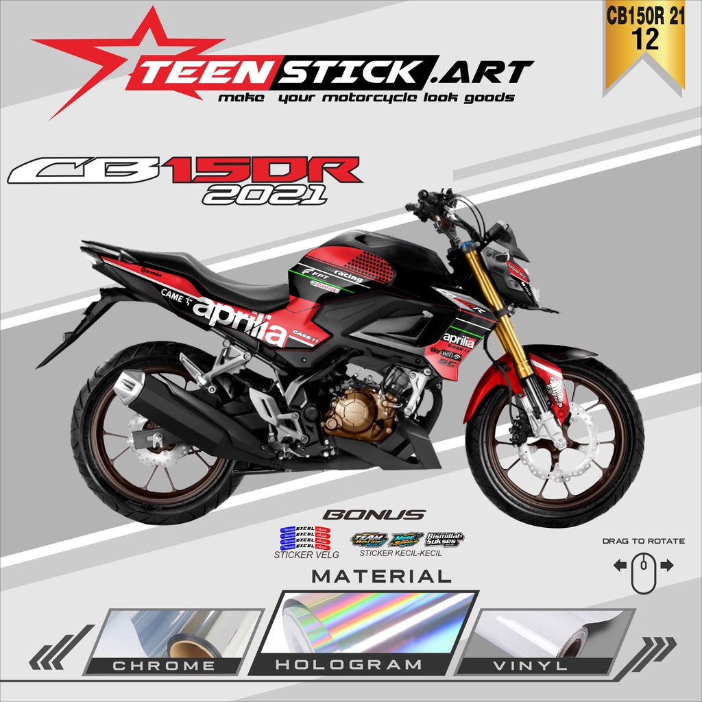 STRIPING CB150R 2021 - STRIPING HOLOGRAM HONDA CB150R 2021 APRILIA