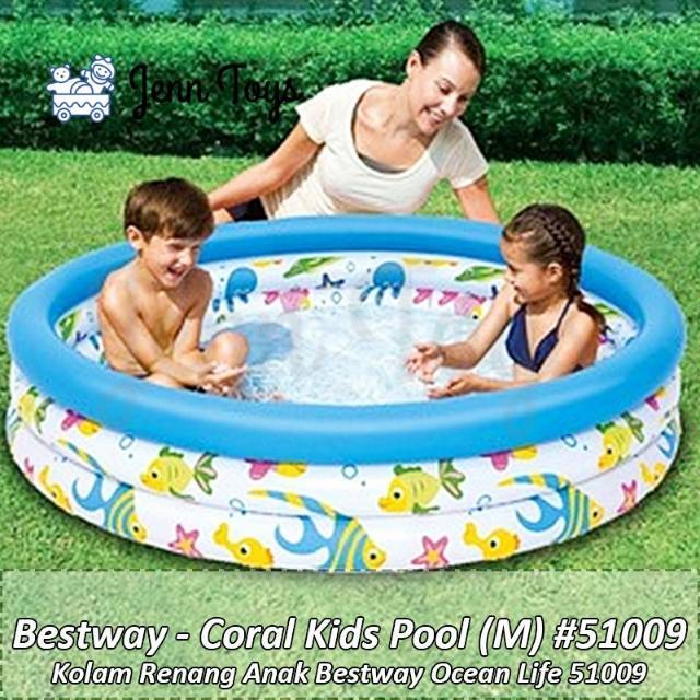 JennToys - Bestway - Kolam Renang Mandi Bola Bestway Coral Kids Pool 51008 51009 51004