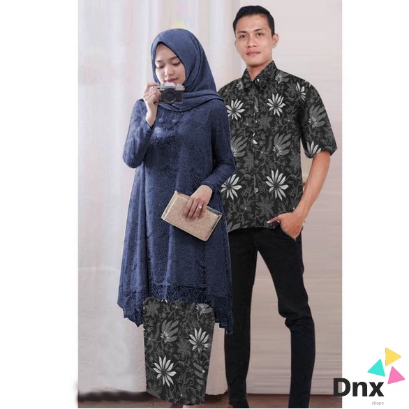 BAJU COUPLE FLANELA SARIMBIT LEBARAN (2022) HAFIZ&HAFIZAH FAMILY GAMIS PLUS KHIMAR BAJU COUPLE