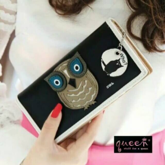 HOT ITEM DOMPET PANJANG WANITA OWL LUCU