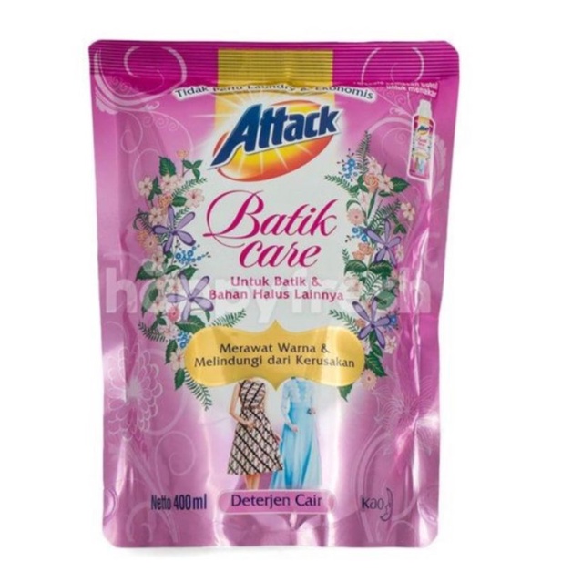 ATTACK Batik Care Deterjen Laundry Perawatan Batik 400ml Refill Pouch