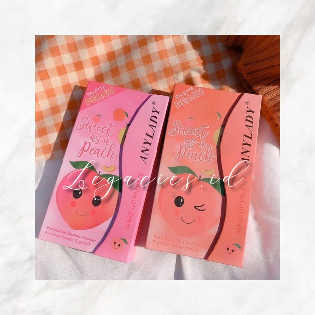 EYE SHADOW MURAH MAKE UP PALLETE EYESHADOW PALLETE SWEET AS PEACH ORI THAILAND