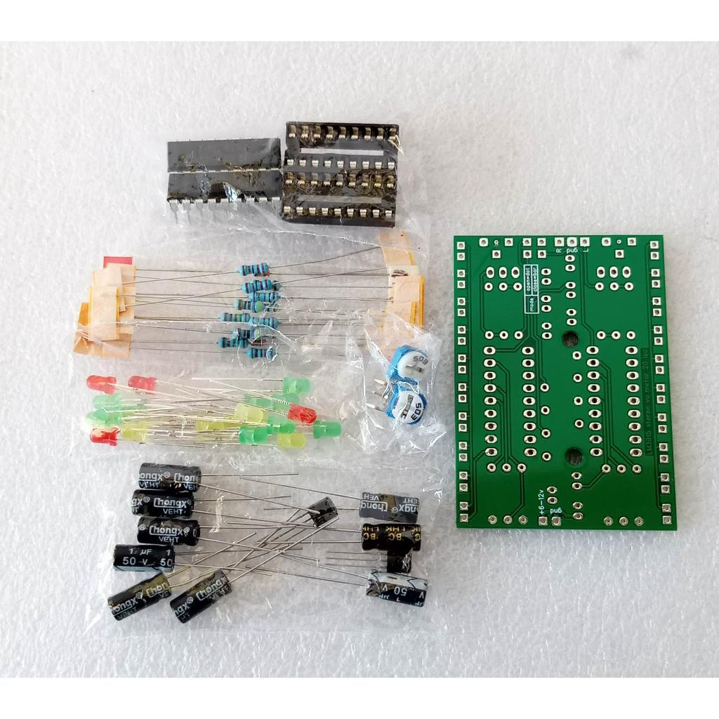 DIY  Stereo LM3915 VU Meter 10 Led