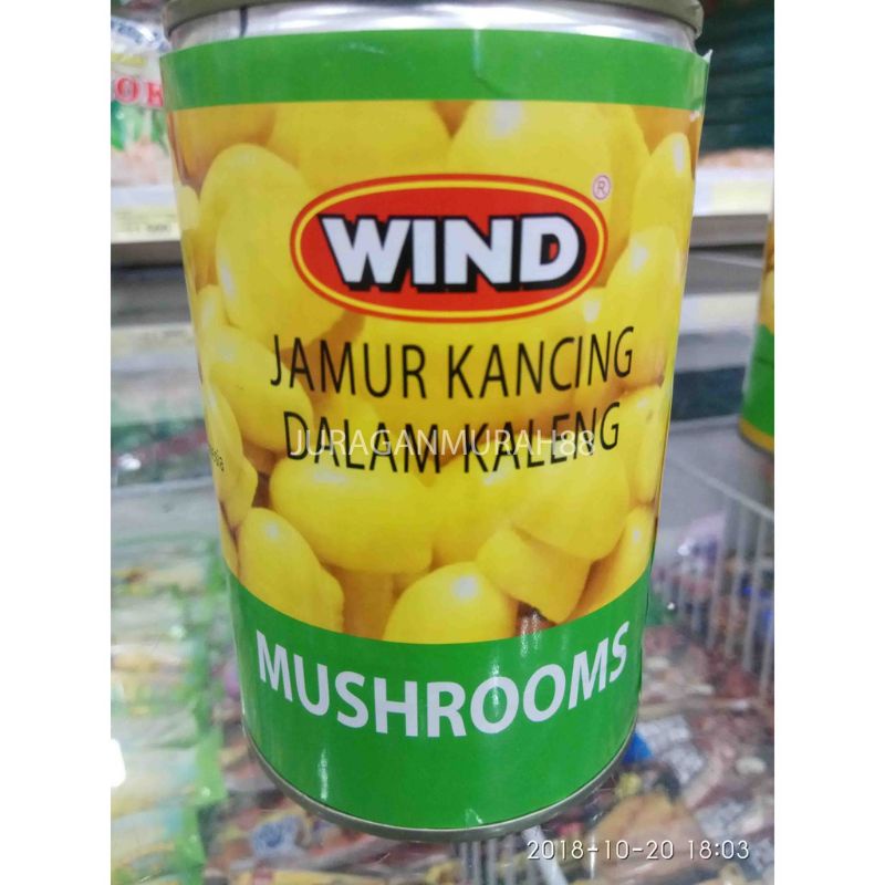 

Jamur Kancing dalam Kaleng Wind 425gram / Moko Mushroom produksi china