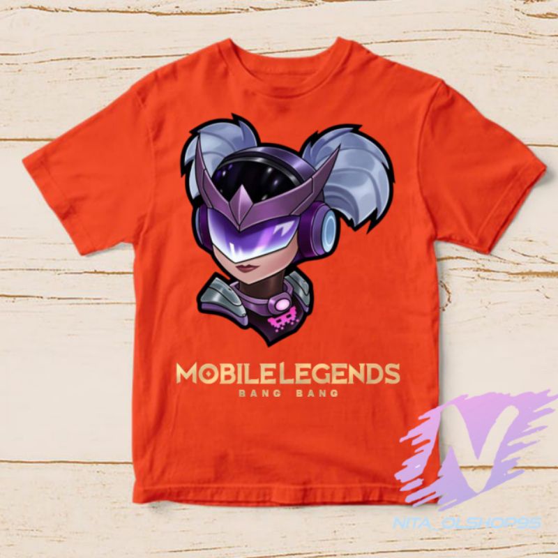 baju anak kaos anak mobile legends hero wan wan