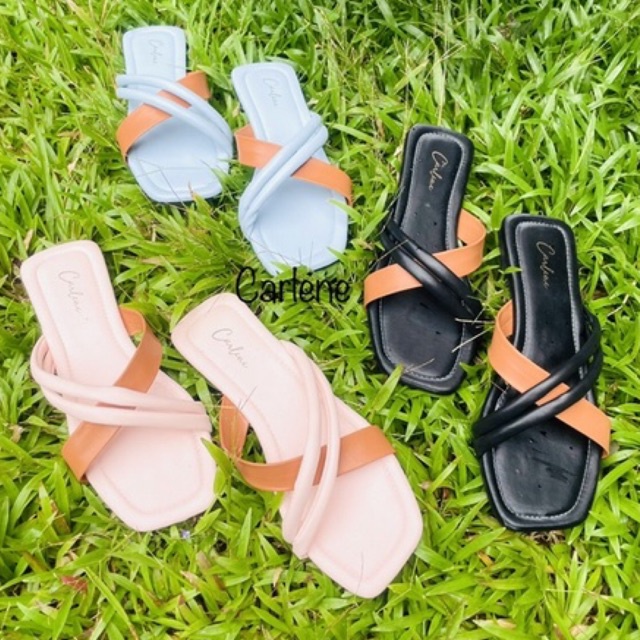 Carlene_Amira flat-sandal simple flat wanita