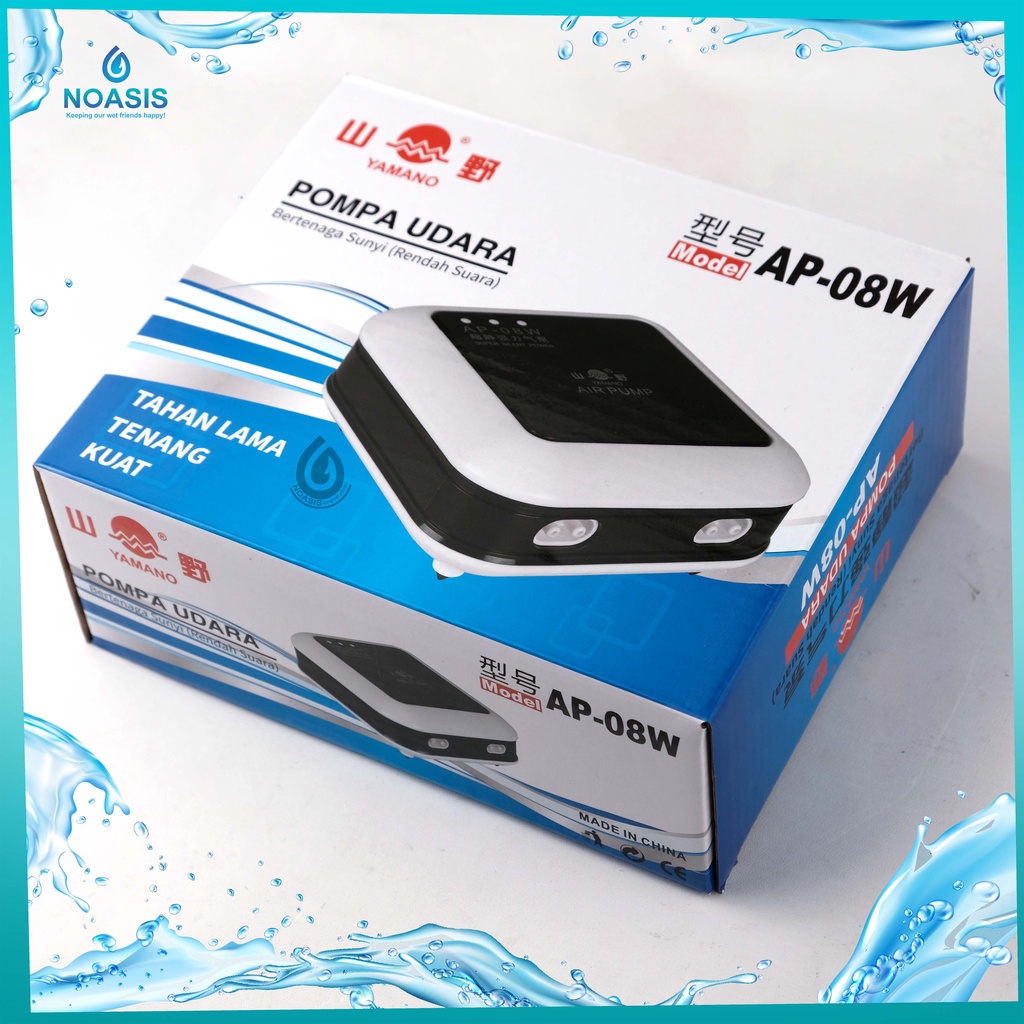 YAMANO AP-08 W MESIN UDARA AERATOR AP 08 4 LUBANG TITIK AQUARIUM