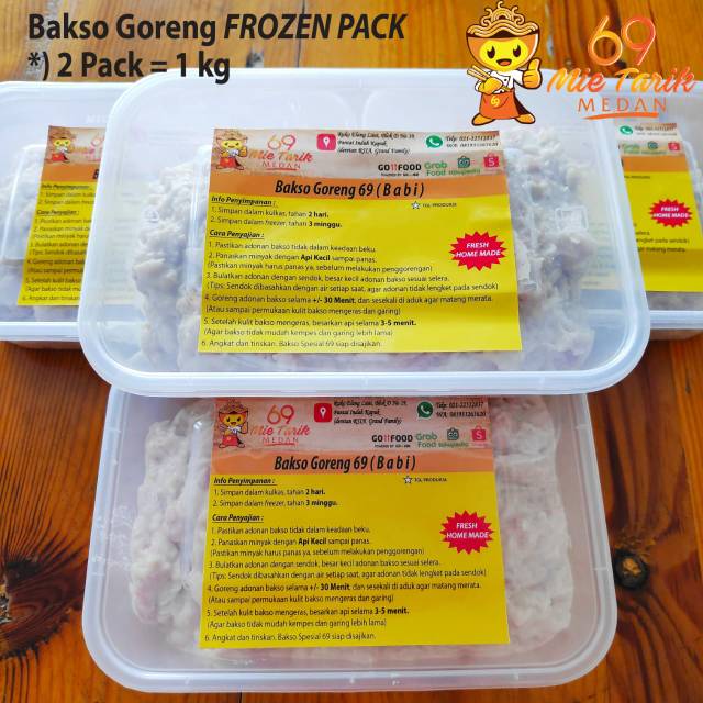 

Bakso Goreng Babi HomeMade (Frozen Pack 1 kg) - 69 Mie Tarik Medan