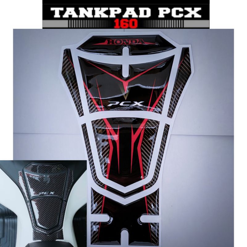 Tankpad stiker anti gores pelindung tutup bensin motor honda all new pcx 160