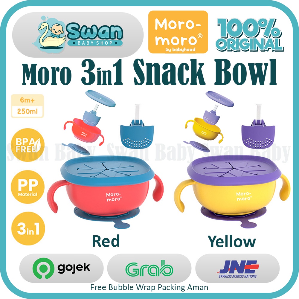 Moro-Moro 3in1 Snack Bowl (MSB-2231) / Tempat Makan Bayi