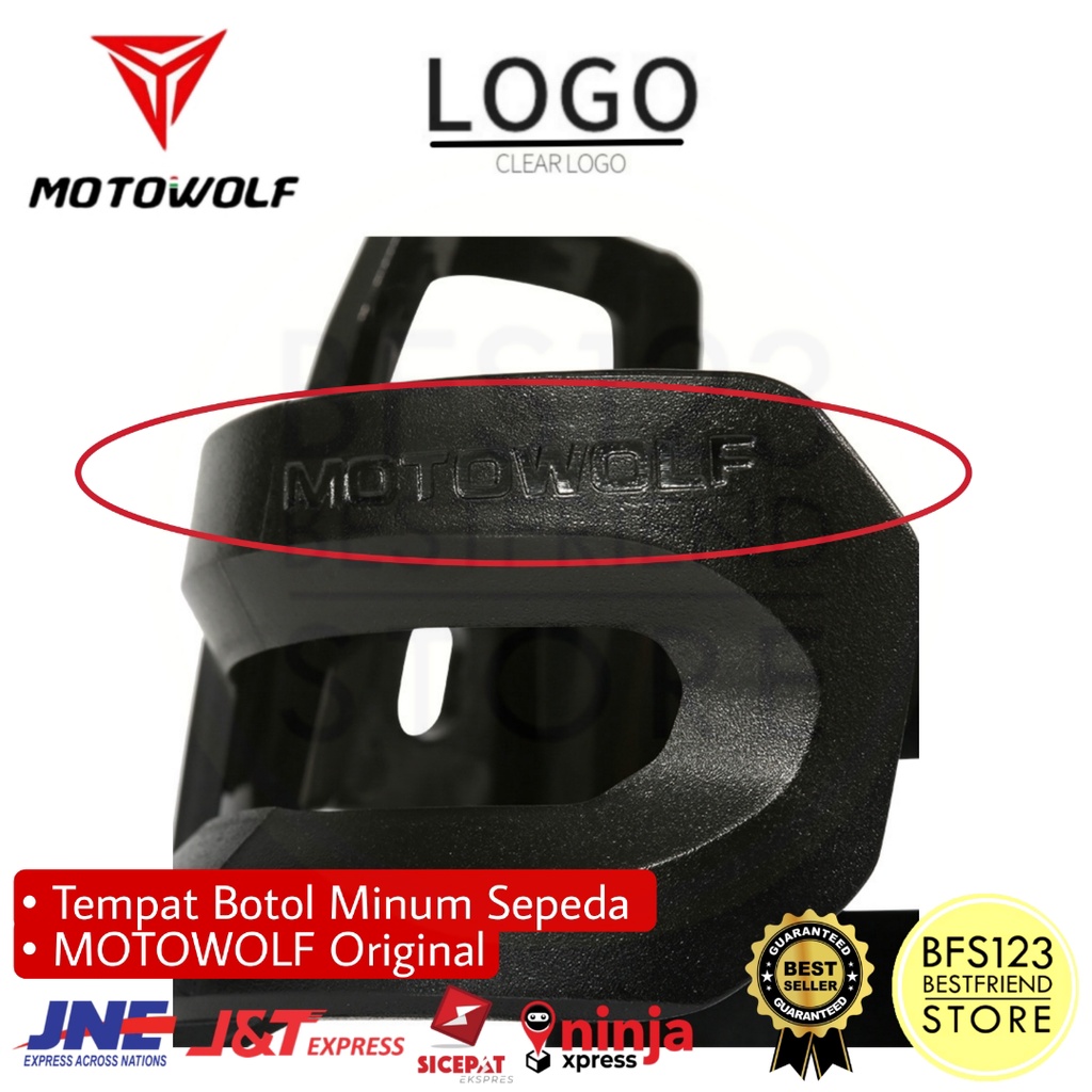 Tempat Botol Minum Sepeda MOTOWOLF Original