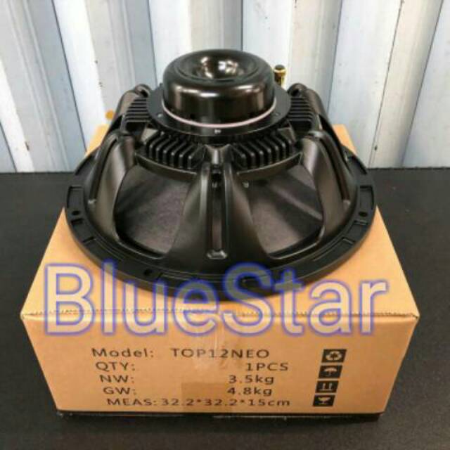 Speaker Component Ashley Top 12 Neo Woofer 12 inch Magnet Neodymium