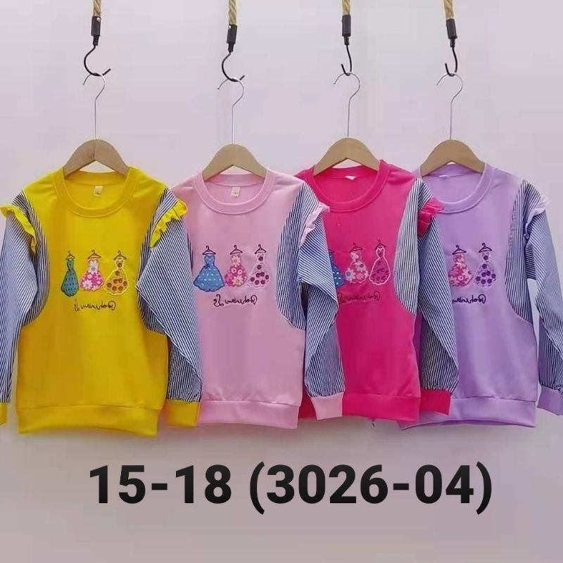 Kaos anak 4 5 6 7 tahun premium baju anak cewek perempuan