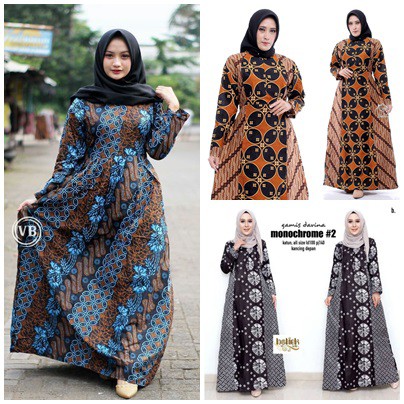 MS GAMIS BATIK SRIWEDARI MAXI SUPER JUMBO XXL LD 110
