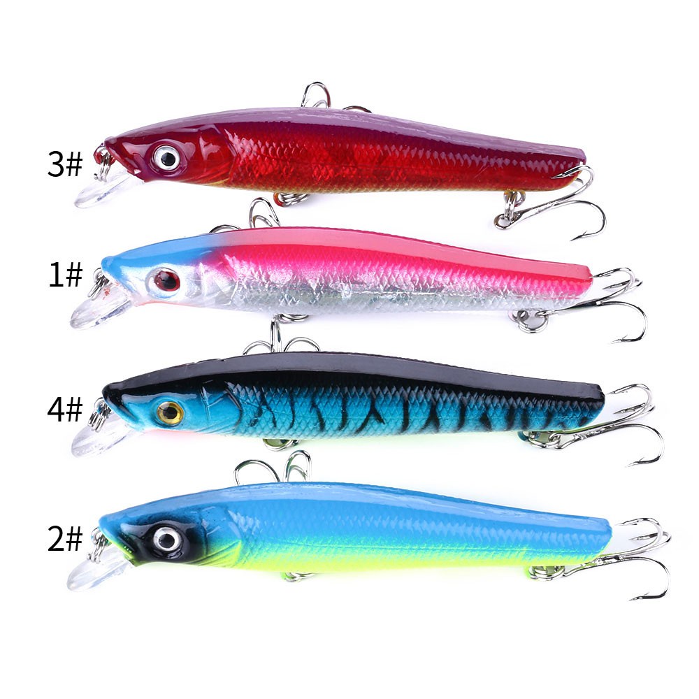 Hengjia 1pc Umpan Pancing Hardlure Tiruan Bentuk Ikan Kecil 9.5cm 8.8g